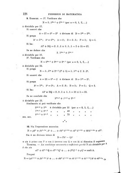 Periodico di matematica per l'insegnamento secondario