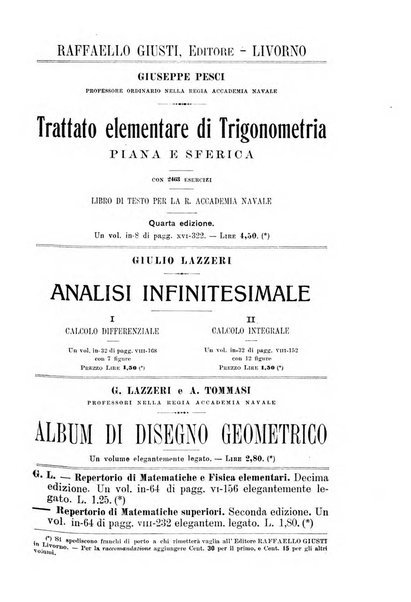 Periodico di matematica per l'insegnamento secondario