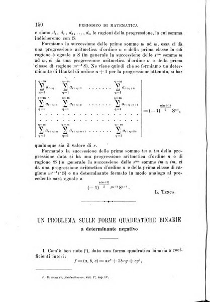 Periodico di matematica per l'insegnamento secondario