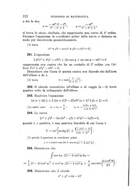 Periodico di matematica per l'insegnamento secondario