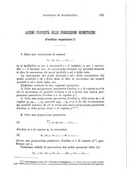 Periodico di matematica per l'insegnamento secondario