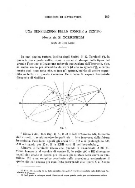 Periodico di matematica per l'insegnamento secondario