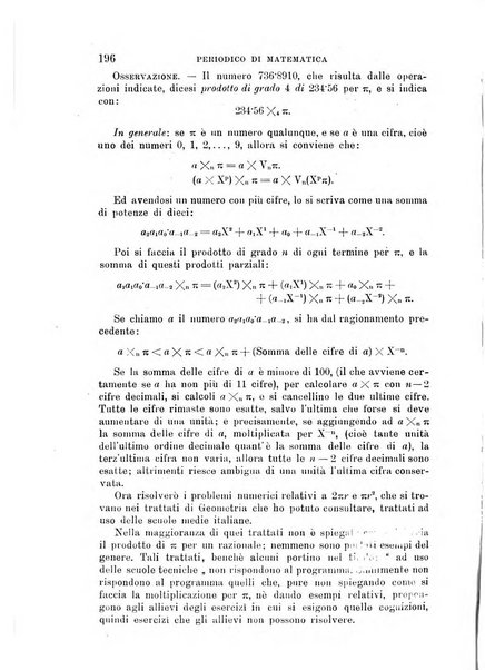 Periodico di matematica per l'insegnamento secondario