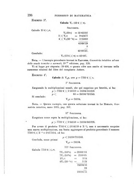 Periodico di matematica per l'insegnamento secondario