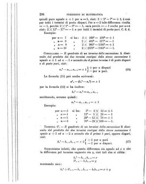 Periodico di matematica per l'insegnamento secondario