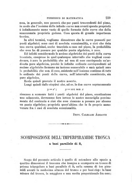 Periodico di matematica per l'insegnamento secondario