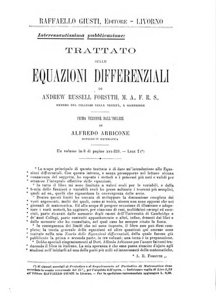 Periodico di matematica per l'insegnamento secondario