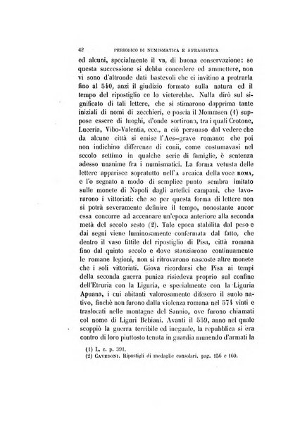 Periodico di numismatica e sfragistica per la storia d'Italia