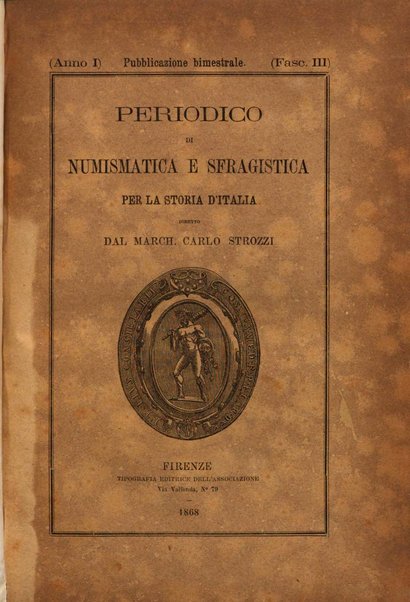 Periodico di numismatica e sfragistica per la storia d'Italia