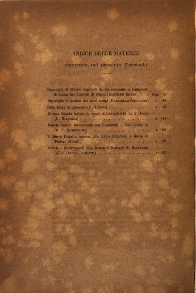 Periodico di numismatica e sfragistica per la storia d'Italia