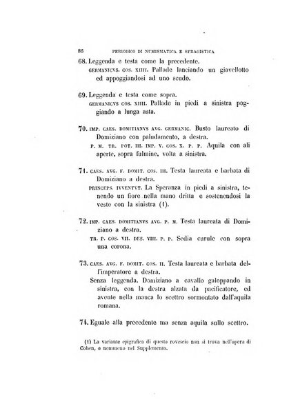 Periodico di numismatica e sfragistica per la storia d'Italia