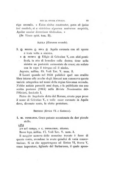 Periodico di numismatica e sfragistica per la storia d'Italia