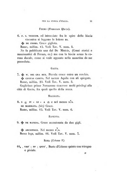 Periodico di numismatica e sfragistica per la storia d'Italia