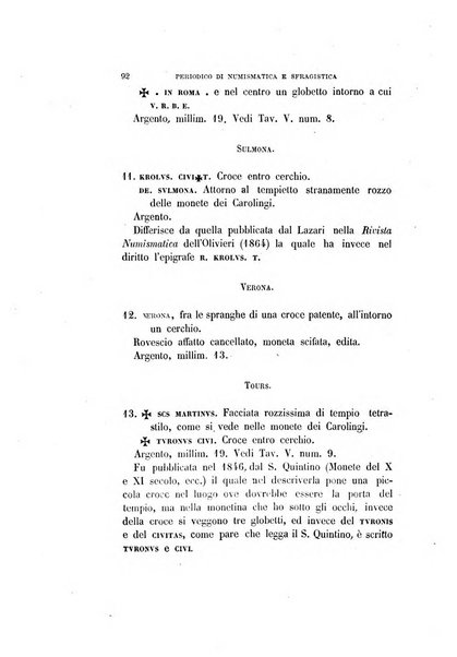 Periodico di numismatica e sfragistica per la storia d'Italia