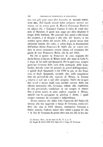 Periodico di numismatica e sfragistica per la storia d'Italia