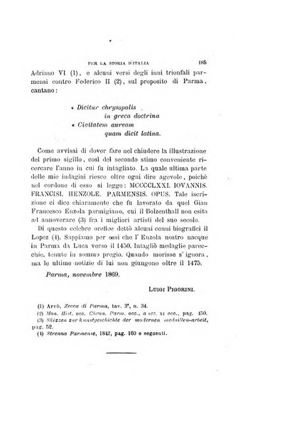 Periodico di numismatica e sfragistica per la storia d'Italia