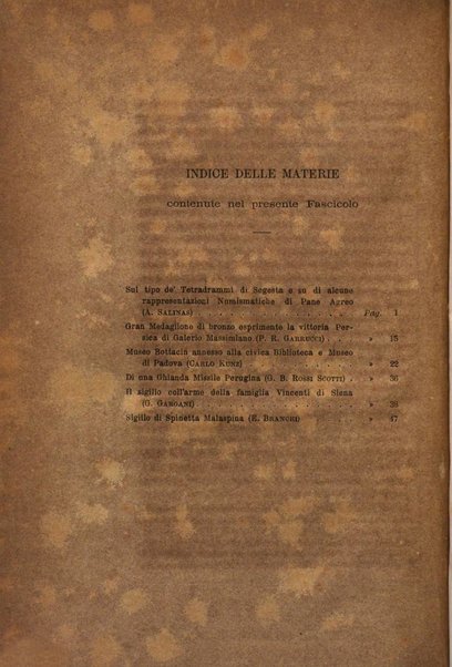 Periodico di numismatica e sfragistica per la storia d'Italia