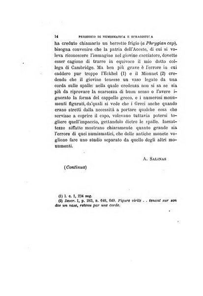 Periodico di numismatica e sfragistica per la storia d'Italia