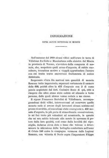 Periodico di numismatica e sfragistica per la storia d'Italia