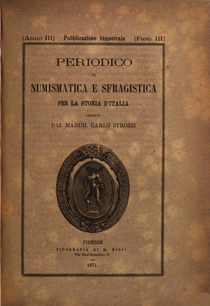 Periodico di numismatica e sfragistica per la storia d'Italia