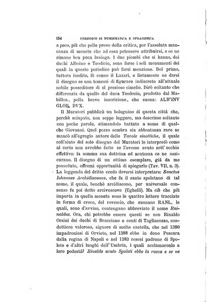 Periodico di numismatica e sfragistica per la storia d'Italia