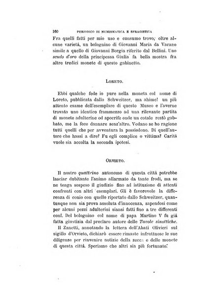 Periodico di numismatica e sfragistica per la storia d'Italia