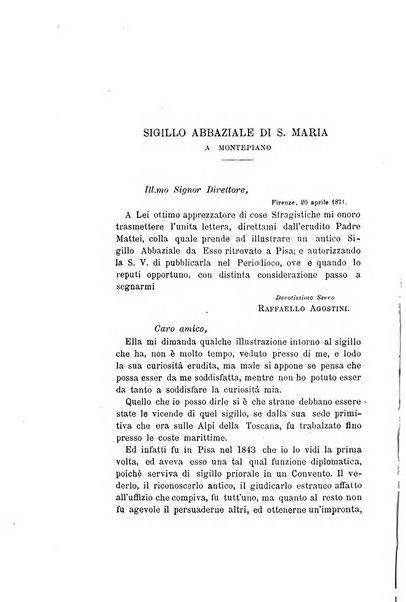 Periodico di numismatica e sfragistica per la storia d'Italia