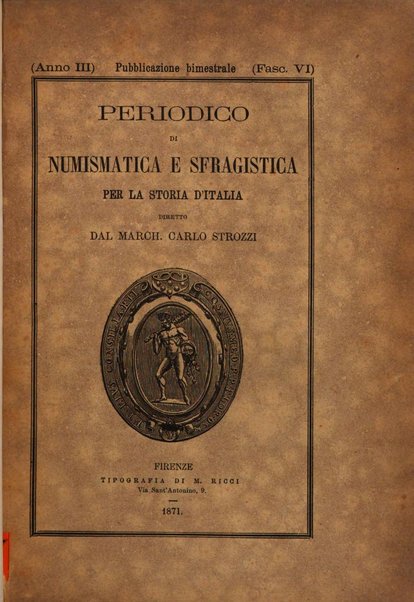 Periodico di numismatica e sfragistica per la storia d'Italia