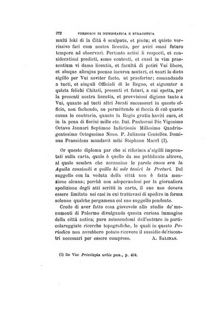 Periodico di numismatica e sfragistica per la storia d'Italia