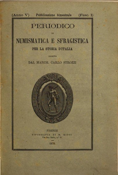 Periodico di numismatica e sfragistica per la storia d'Italia