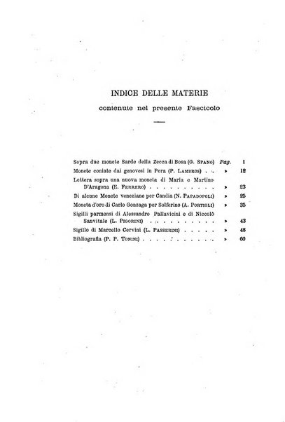 Periodico di numismatica e sfragistica per la storia d'Italia