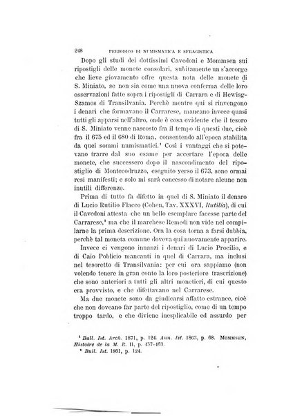 Periodico di numismatica e sfragistica per la storia d'Italia