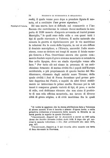 Periodico di numismatica e sfragistica per la storia d'Italia