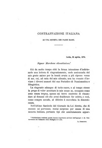 Periodico di numismatica e sfragistica per la storia d'Italia