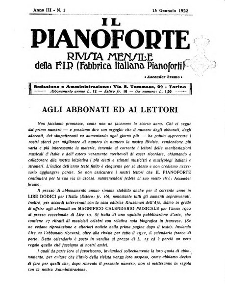 Il pianoforte