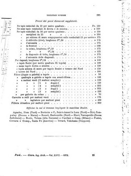 Il politecnico-Giornale dell'ingegnere architetto civile ed industriale