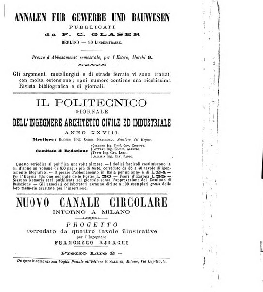 Il politecnico-Giornale dell'ingegnere architetto civile ed industriale