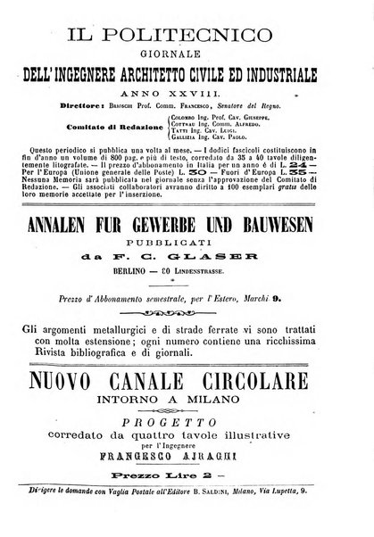 Il politecnico-Giornale dell'ingegnere architetto civile ed industriale