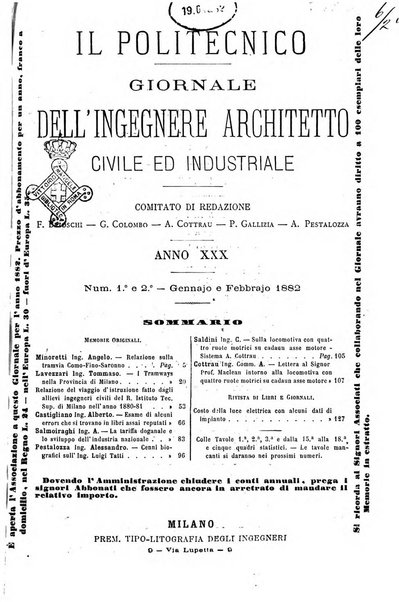 Il politecnico-Giornale dell'ingegnere architetto civile ed industriale