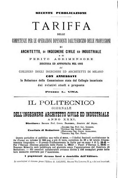 Il politecnico-Giornale dell'ingegnere architetto civile ed industriale