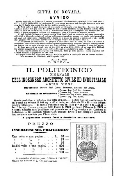 Il politecnico-Giornale dell'ingegnere architetto civile ed industriale