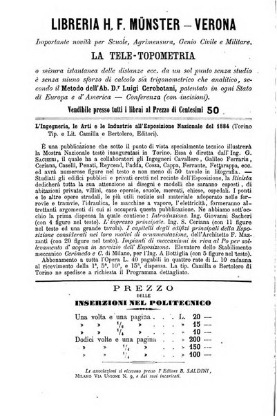 Il politecnico-Giornale dell'ingegnere architetto civile ed industriale