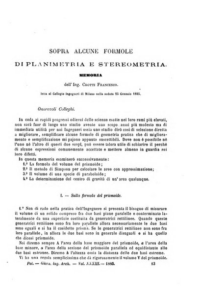 Il politecnico-Giornale dell'ingegnere architetto civile ed industriale