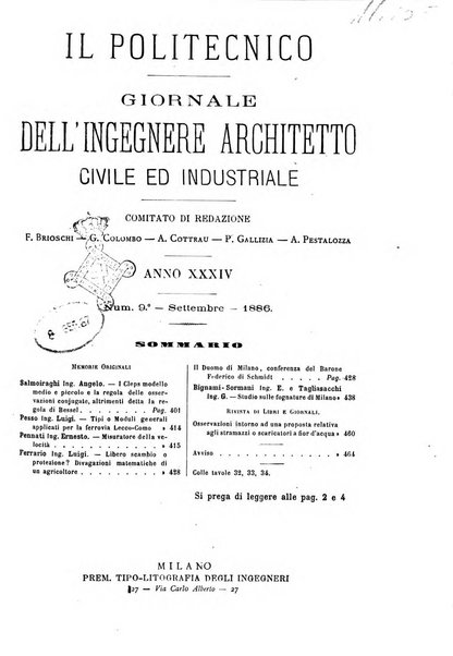 Il politecnico-Giornale dell'ingegnere architetto civile ed industriale