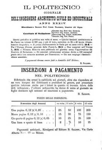 Il politecnico-Giornale dell'ingegnere architetto civile ed industriale