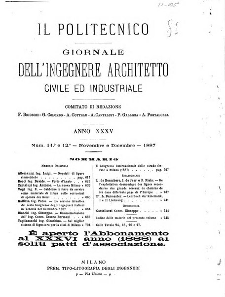 Il politecnico-Giornale dell'ingegnere architetto civile ed industriale