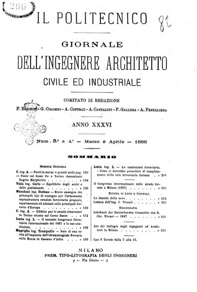 Il politecnico-Giornale dell'ingegnere architetto civile ed industriale