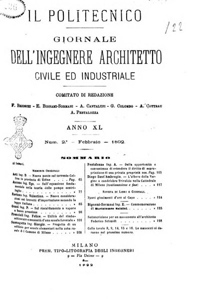 Il politecnico-Giornale dell'ingegnere architetto civile ed industriale