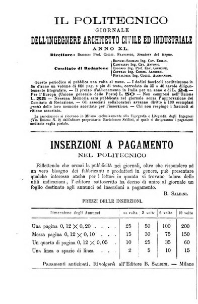 Il politecnico-Giornale dell'ingegnere architetto civile ed industriale