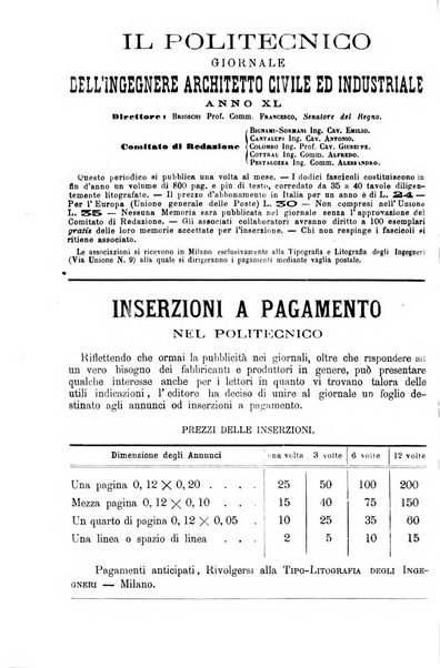 Il politecnico-Giornale dell'ingegnere architetto civile ed industriale